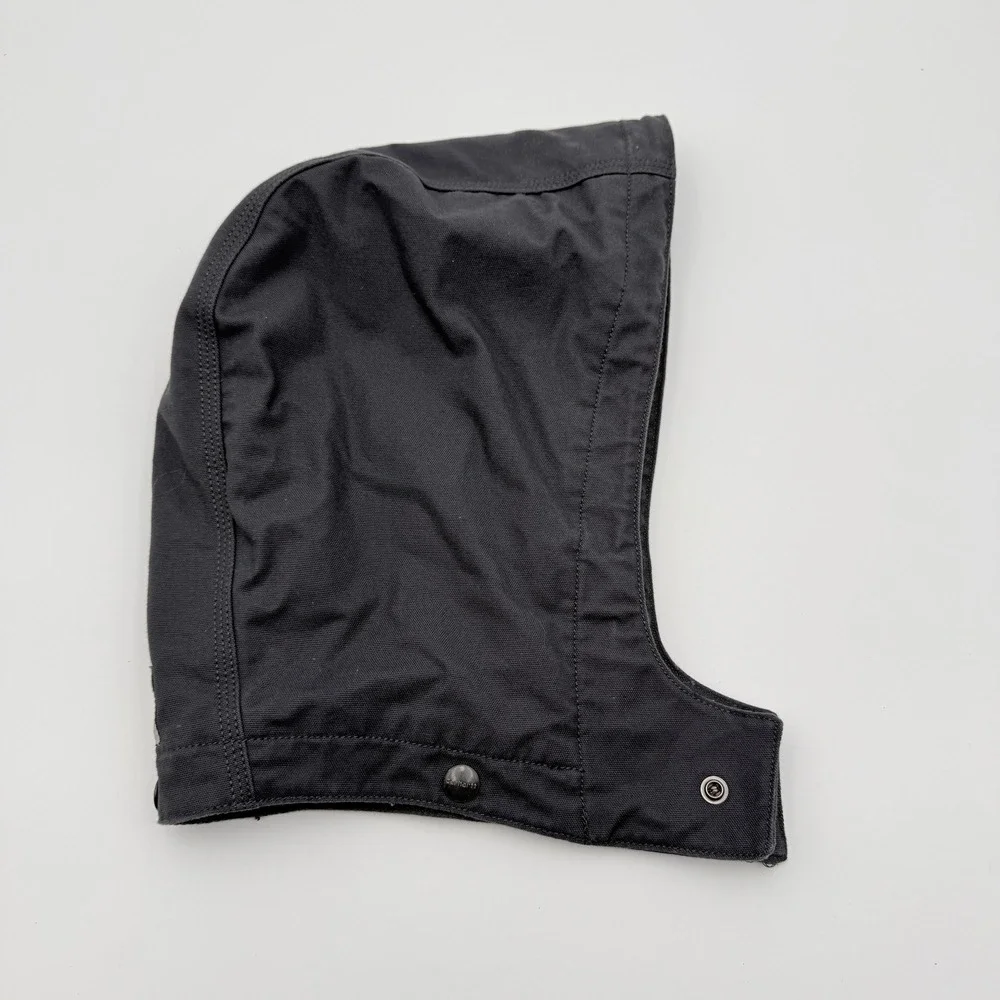Carhartt Detachable Snap-On Replacement Hood Men OS Dark Gray Canvas Quilted EUC